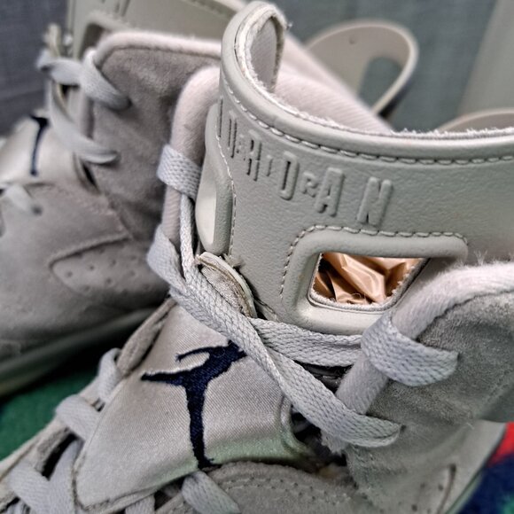 %Nike Air Jordan 6 Retro Georgetown Men\'s Size 10.5 OG Gray AJ19 main image 5